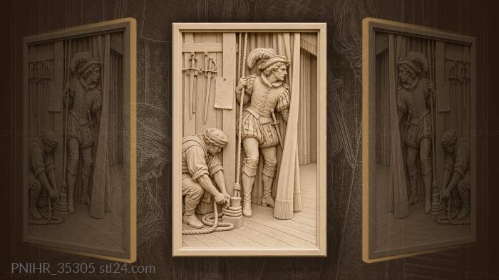 Actor waiting in the wings 3d STL model