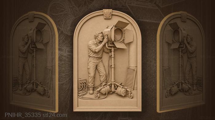 Studio light operator film set 3d STL model