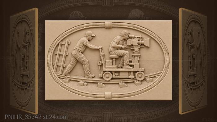 Grip pushes the camera along tracks 3d STL model