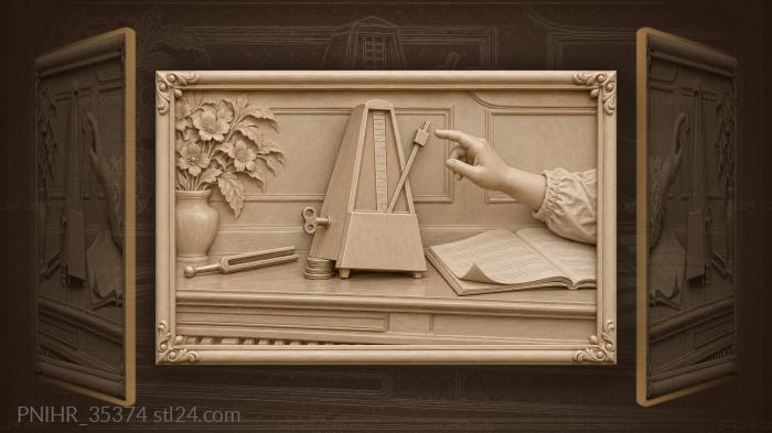 Piano metronome child’s hand music 3d STL model