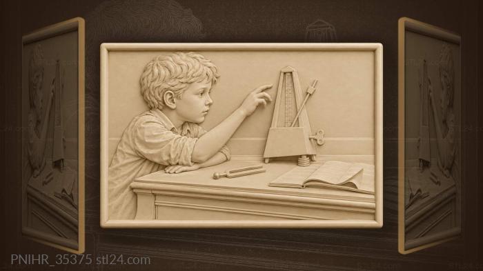 Metronome piano music childhood practice 3d STL model