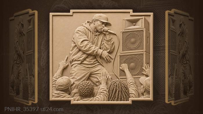 Engineer mixes the announcers live broadcast 3d STL model