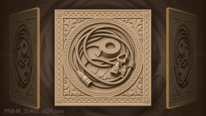 Cable coil studio still life 3d STL model