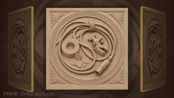 Cable coil tools music life 3d STL model