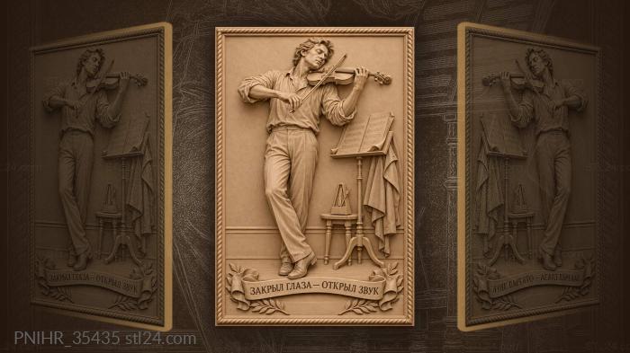 Metronome marks the violinist finishing his phrase 3d STL model