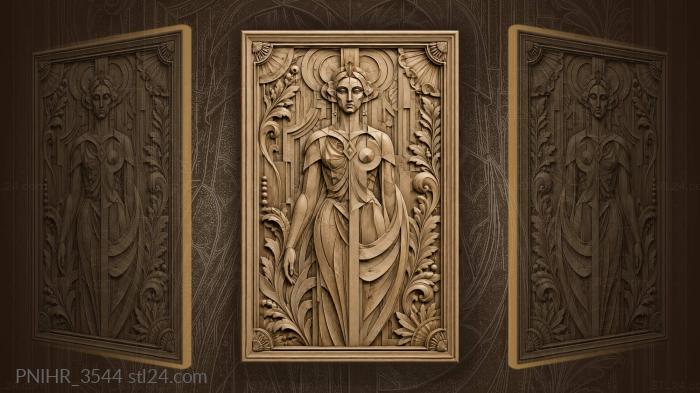 Abstract figure with leafy edges 3d STL model