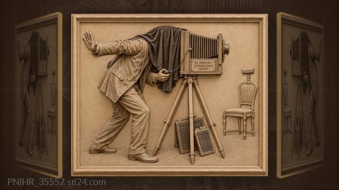 Old camera photographer capturing the moment 3d STL model