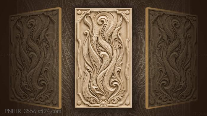 Flowing figure with circular details 3d STL model