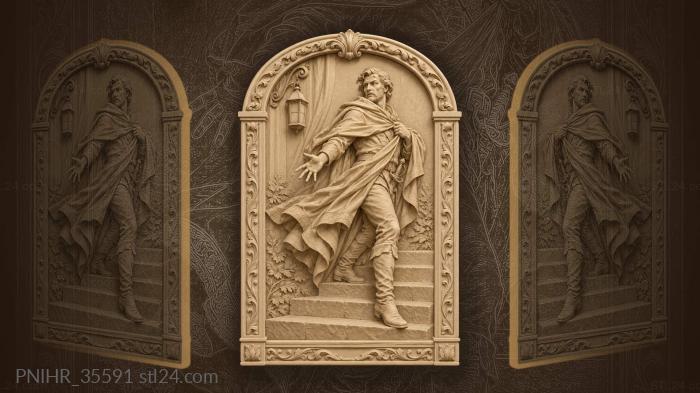 Theatrical singer lets his cloak perform 3d STL model