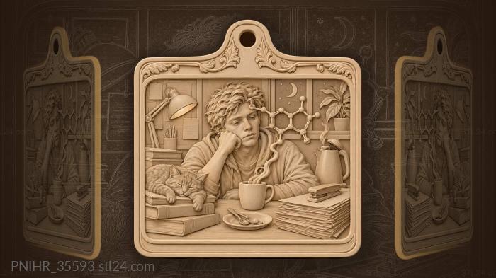 Student caffeine boost late night 3d STL model