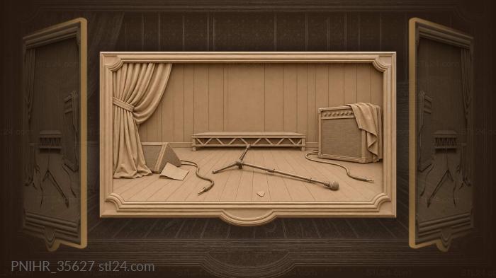 Silent stage keeps abandoned plectrum 3d STL model