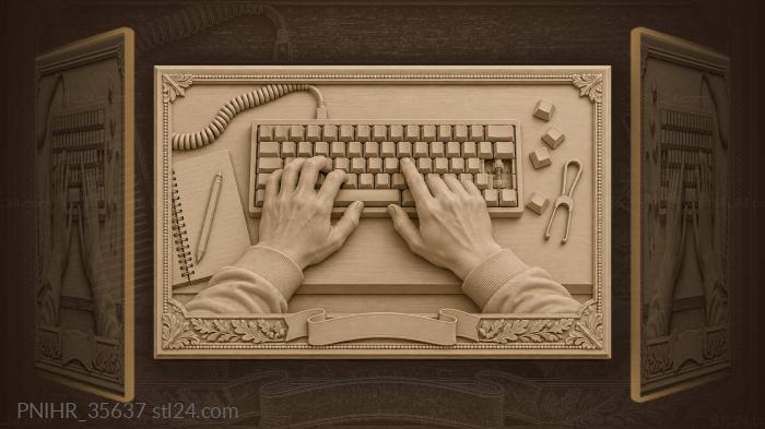 Keystrokes keep their coder feeling alive 3d STL model