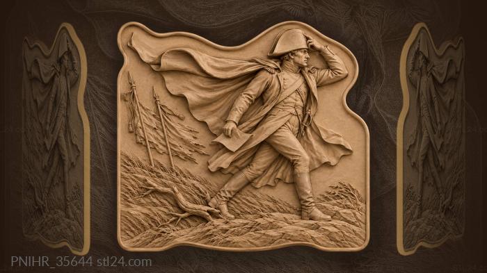 Commander with windswept cloak dispatch · Napoleon Bonaparte 3d STL model