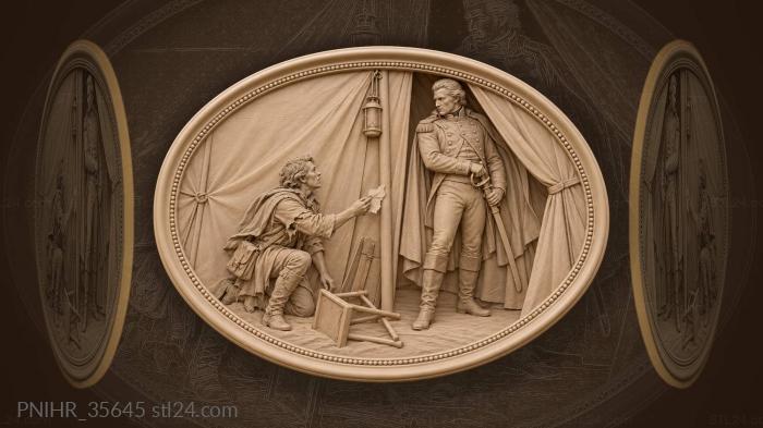 Commander listening to urgent news 3d STL model