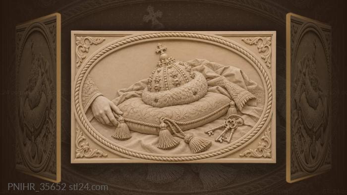 Tsar’s cap with velvet cushion 3d STL model