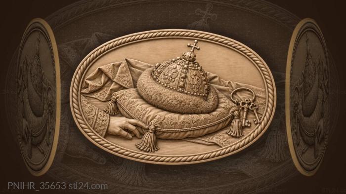 Monomakh cap with chamberlain’s hand 3d STL model