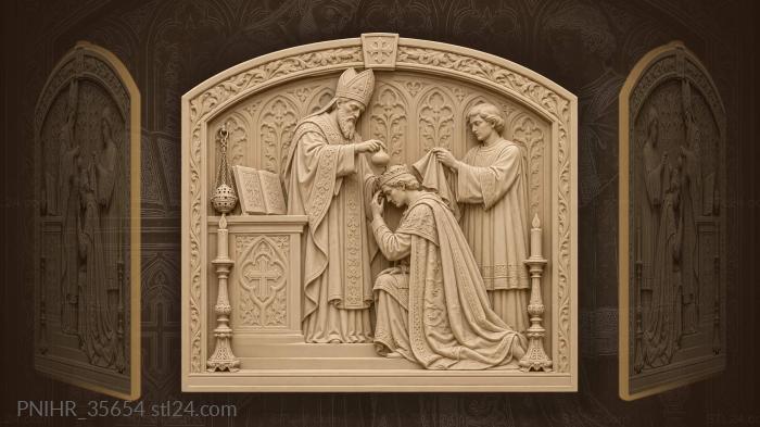 Royal chrismation ceremony sacred ritual 3d STL model