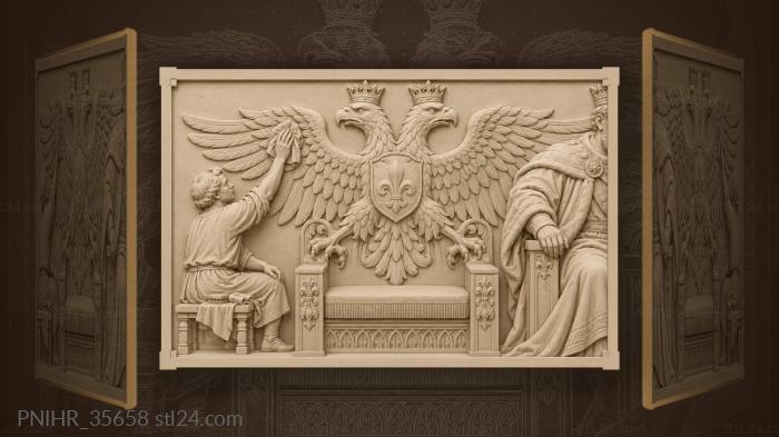 Servant wipes dust from the royal eagle 3d STL model