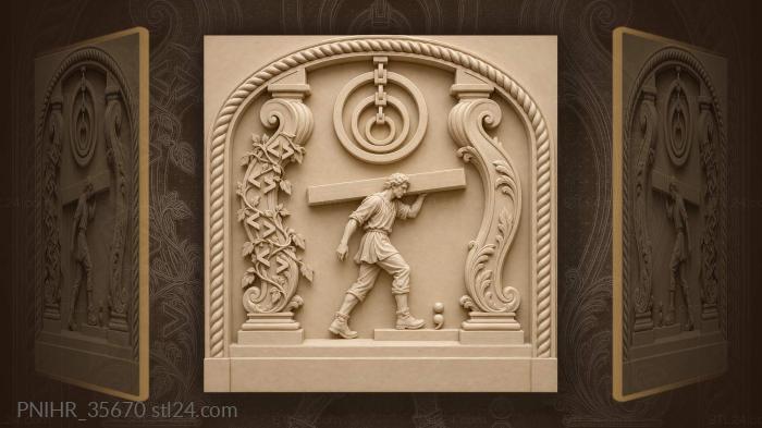 Code walker under arching braces 3d STL model