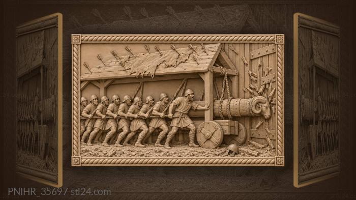 Crew chief counts blows on gate 3d STL model
