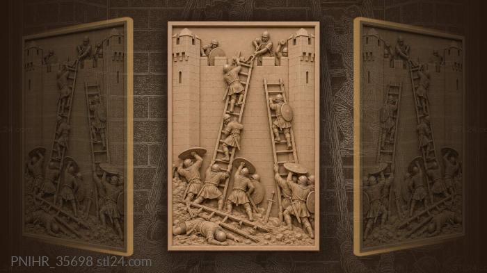 Assault on the castle towers 3d STL model