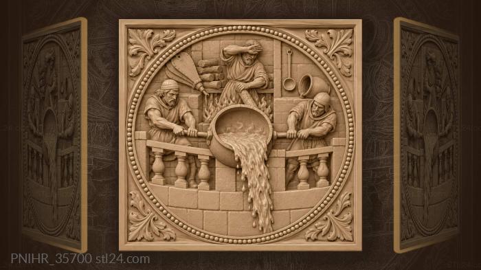 Boiling pitch defenders gallery scene 3d STL model
