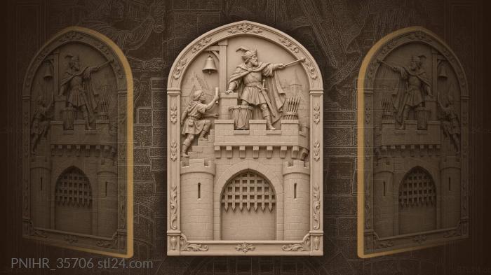 Voivode at the gate tower 3d STL model