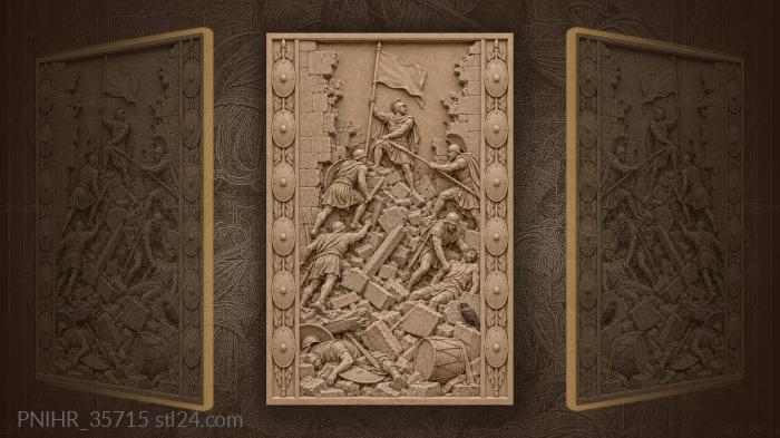 Breach of the wall defense 3d STL model