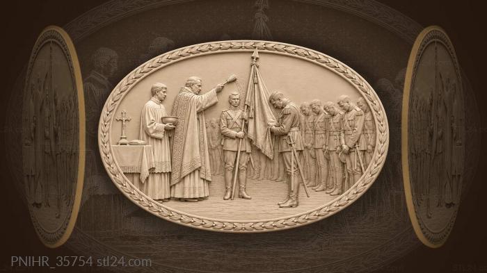 Sacred rite among military ranks 3d STL model