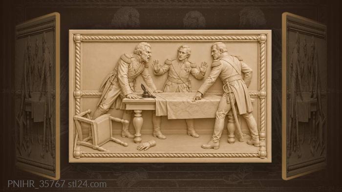 Officer parts feuding commanders 3d STL model
