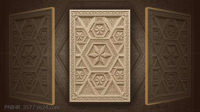 Honeycomb broken by small triangles 3d STL model