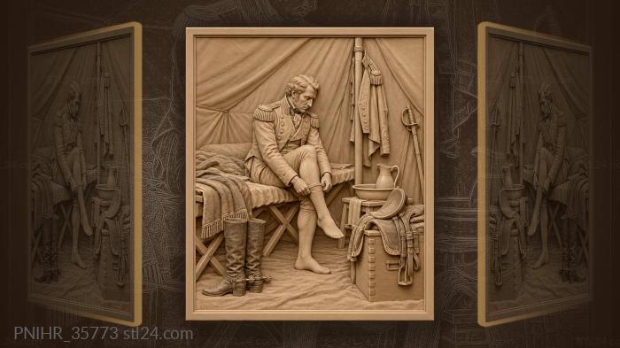 Commander’s camp rest after ride · Napoleon Bonaparte 3d STL model