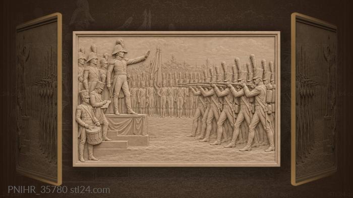 Military parade commander giving the order · Napoleon Bonaparte 3d STL model