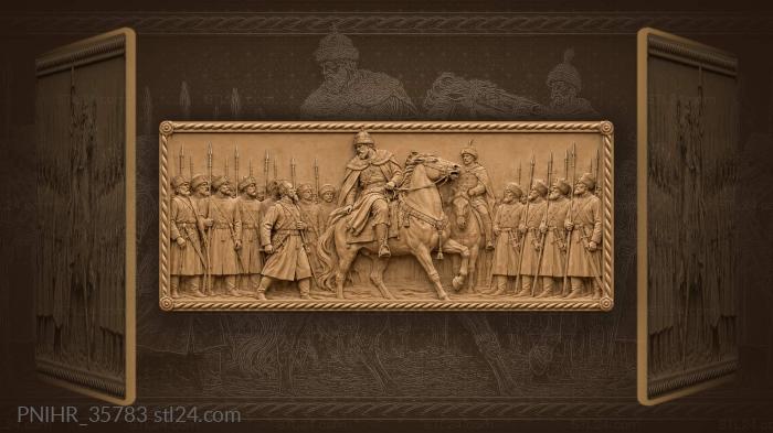 Veteran stepping half a pace from rank 3d STL model