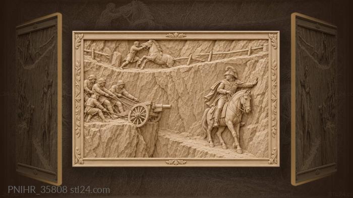 Cliff road dangerous passage halt · Napoleon Bonaparte 3d STL model