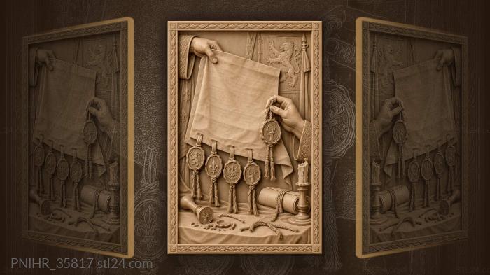 Ancient treaty signing momentous occasion 3d STL model