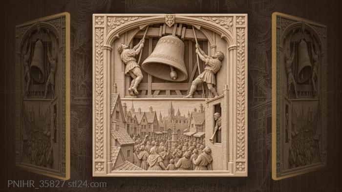 City rejoices at news of peace 3d STL model