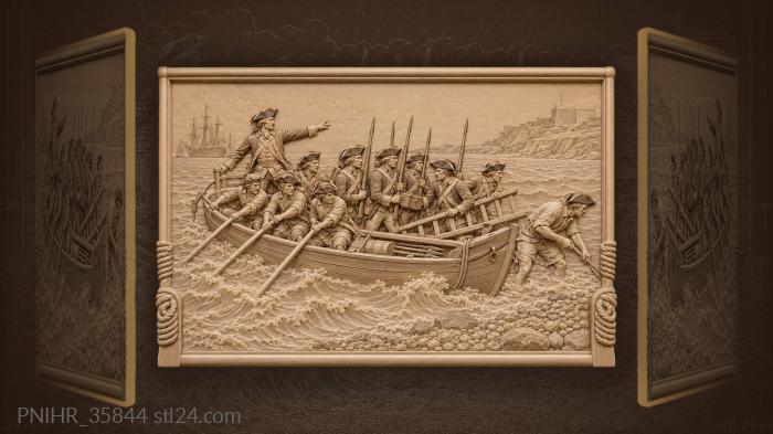 Landing marines stormy beach action 3d STL model