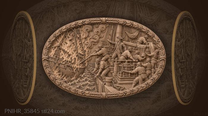 Fireship drifting onto the flagship quarter 3d STL model