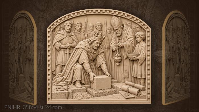 Ruler plants a fortress block among retainers 3d STL model