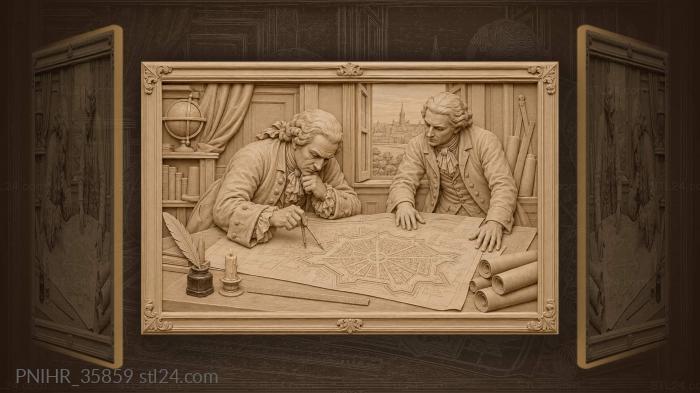 City planning session old masters 3d STL model