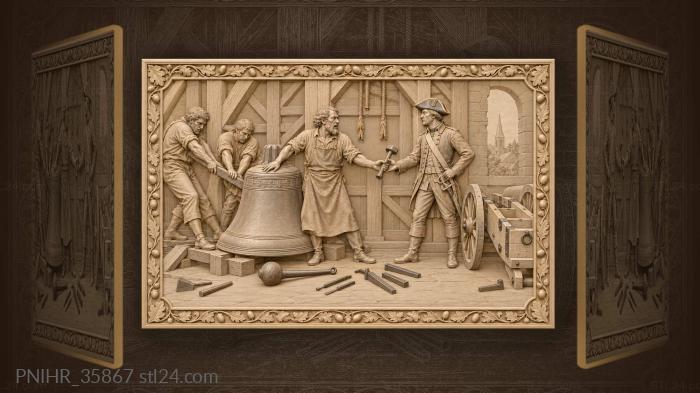 Bell founder gives bell for cannon 3d STL model