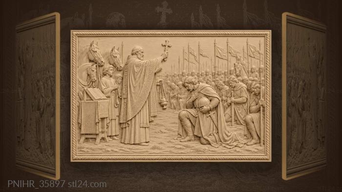 Blessing before the decisive battle 3d STL model