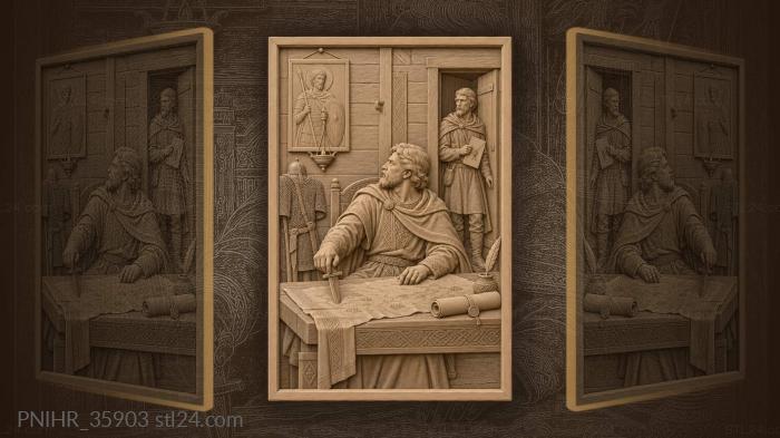 Sealed courier waits while the prince deliberates 3d STL model