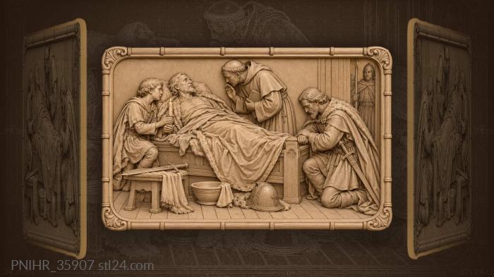 Dying prince entrusts final words to son 3d STL model