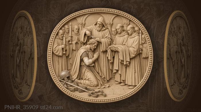 Voivode’s tonsure monastic vow acceptance 3d STL model