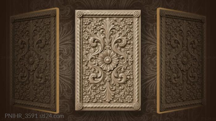 Rosette with a raised eye in rope twist 3d STL model