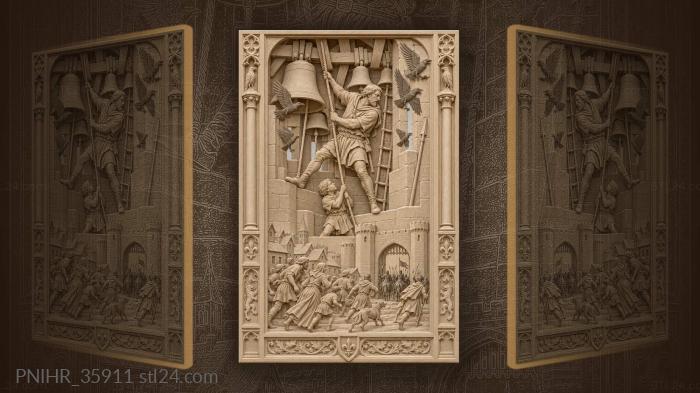 Bellman warns the town as raiders approach 3d STL model