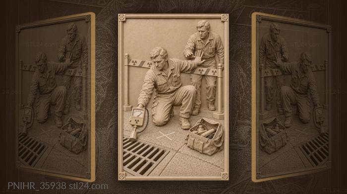 Radiation safety check critical levels 3d STL model