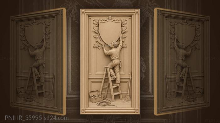 Sambo hall installation vintage worker 3d STL model